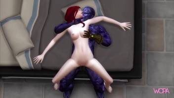 [TRAILER] Black Widow having sex with Thanos - Parody Animation